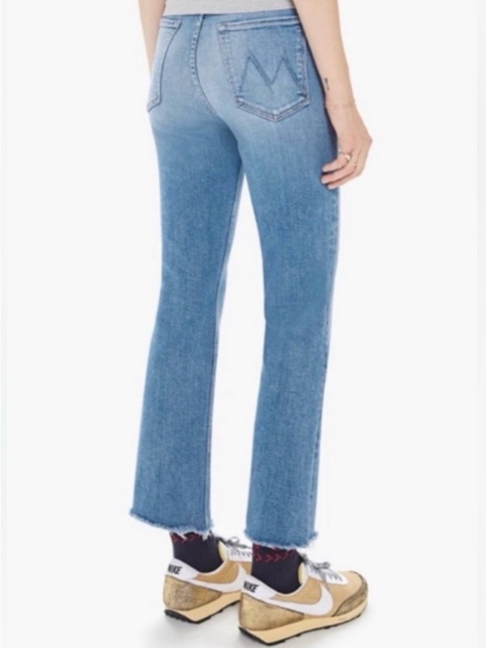 MOTHER The Tripper Ankle Fray high-rise straight-leg jeans raw hem - 26